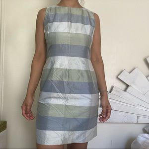 90s Vintage Silk Shift Pastel Dress